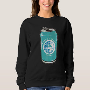Sweatshirt Plage de Madère Floride Fl Canette de bière Boîte