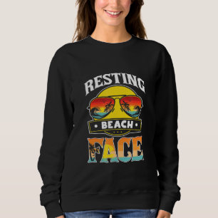Sweatshirt Plage de repos Face à l'océan Lunettes de soleil P
