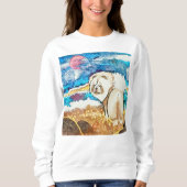 Sweatshirt PLAGE DE REPOS FACE crème chow (Devant)
