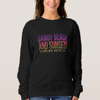 Sweatshirt Plage De Sable Et Couchers De Soleil Floride Keys 