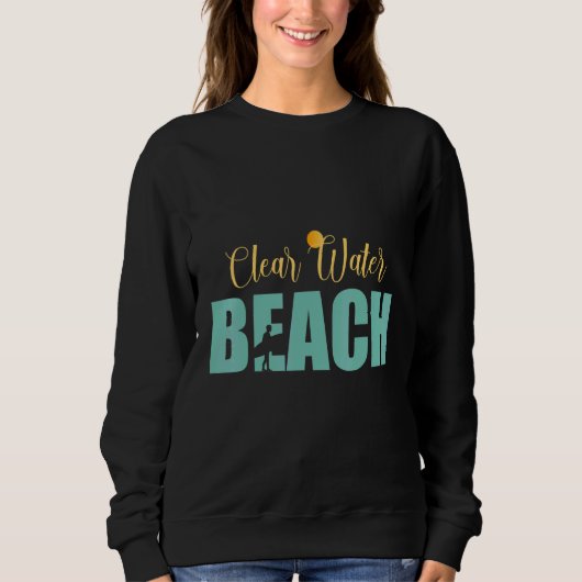 Sweatshirt Plage d'eau claire (Devant)