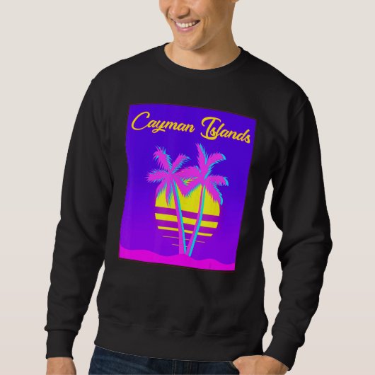 Sweatshirt Plage d'été des îles Caïmans (Devant)