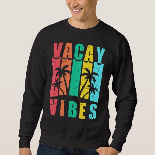 Sweatshirt Plage du coucher de soleil de vacances (Devant)