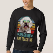 Sweatshirt Plage Pas Enseigner Bichons Frise Chien Été (Devant)
