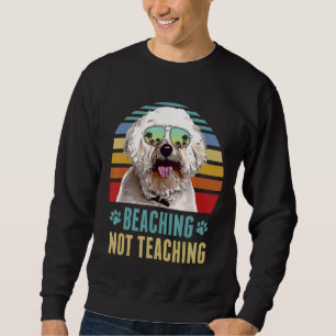 Sweatshirt Plage Pas Enseigner Bichons Frise Chien Été