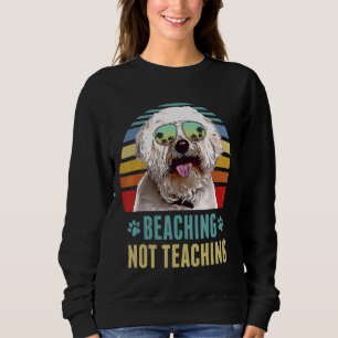 Sweatshirt Plage Pas Enseigner Bichons Frise Chien Été