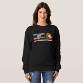 Sweatshirt Plage Pas Enseigner Coucher De Soleil Retraite Drô (Devant entier)