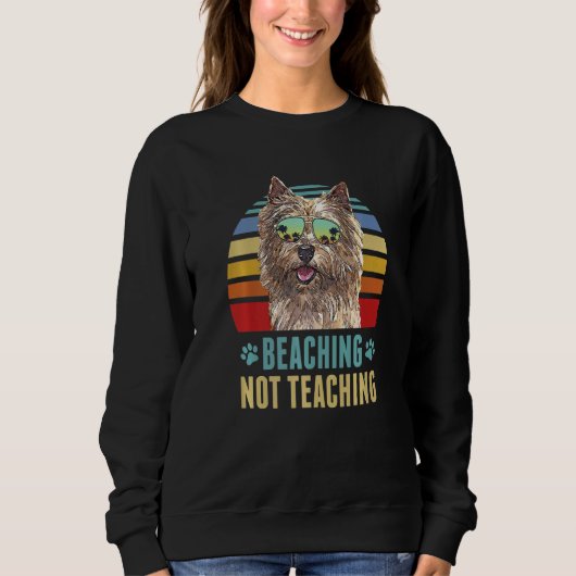 Sweatshirt Plage Pas Enseigner Norwich Terrier Chien été (Devant)