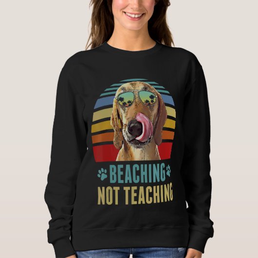 Sweatshirt Plage Pas Enseigner Redbone Coonhound Chien été (Devant)