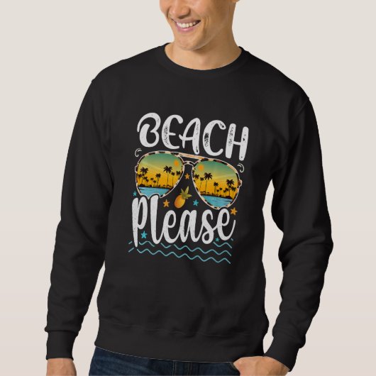 Sweatshirt Plage S'il vous plaît Lunettes de soleil Hawaii Be (Devant)