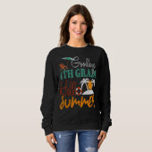 Sweatshirt Plage Soleil Jour De L'École Joyeux Dernier Bye 4e (Devant entier)