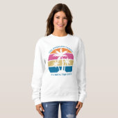 Sweatshirt Plage sur mesure jolie Palm Tree (Devant entier)