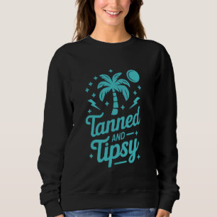 Sweatshirt Plage Vintage des femmes de noix de coco tressée e