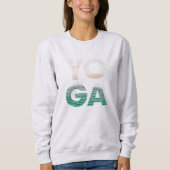 Sweatshirt Plage Yoga La Scène Côtière (Devant)