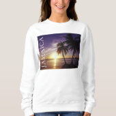 Sweatshirt Plages à Negril Jamaïque (Devant)
