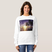 Sweatshirt Plages à Negril Jamaïque (Devant entier)