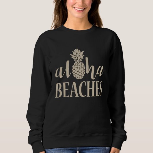 Sweatshirt Plages Aloha Fête de Bachelorette d'ananas d'été (Devant)
