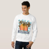 Sweatshirt Plages d'îles des Bahamas (Devant entier)