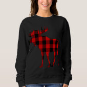 Sweatshirt Plaid rouge de Moose Buffalo (Devant)