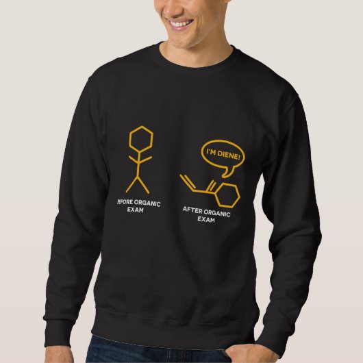 Sweatshirt Plaisanterie de chimie pour des ballots de (Devant)
