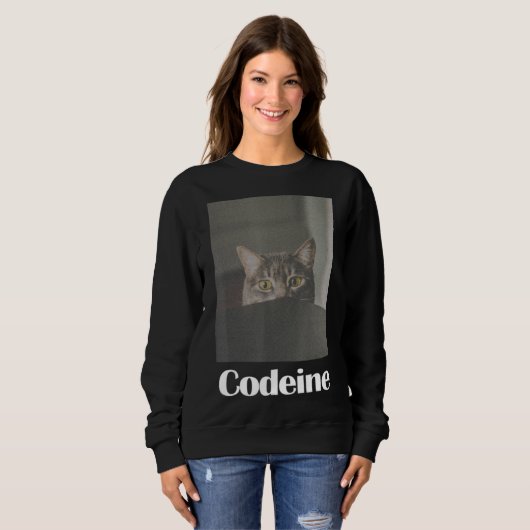 Sweatshirt Plaisir Codéine Cuisine Chat (Devant entier)