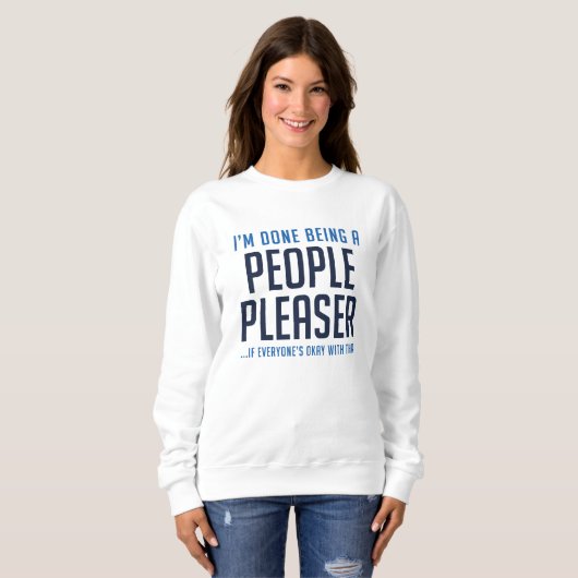 Sweatshirt Plaisir des gens (Devant entier)