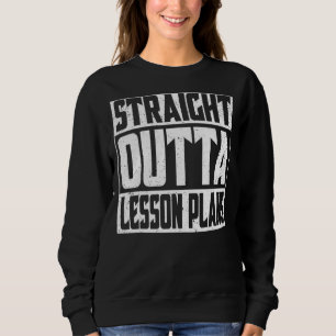 Sweatshirt Plan De Leçons Direct Outta Garçons Diplômés Enfan