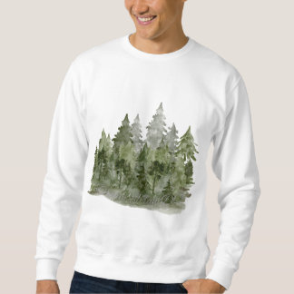 Sweatshirt Plan de rêve Faire Forêt Aquarelle