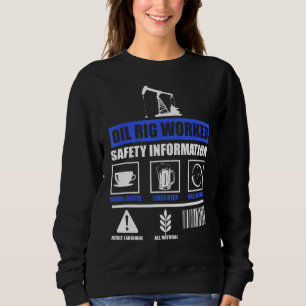 Sweatshirt Plan des travailleurs des plates-formes pétrolière