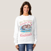 Sweatshirt Plan d'évasion estivale pour chat - Femmes de la p (Devant entier)
