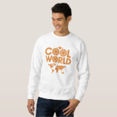 Sweatshirt Plan du monde "Monde Cool" Design | Don Voyage Lov (Devant entier)