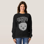 Sweatshirt Plan to Focus Bringing Joy Otter Christmas Sea Ot (Devant entier)