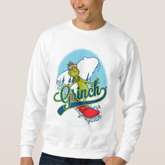 Sweatshirt Planche à neige du Grinch (Devant)