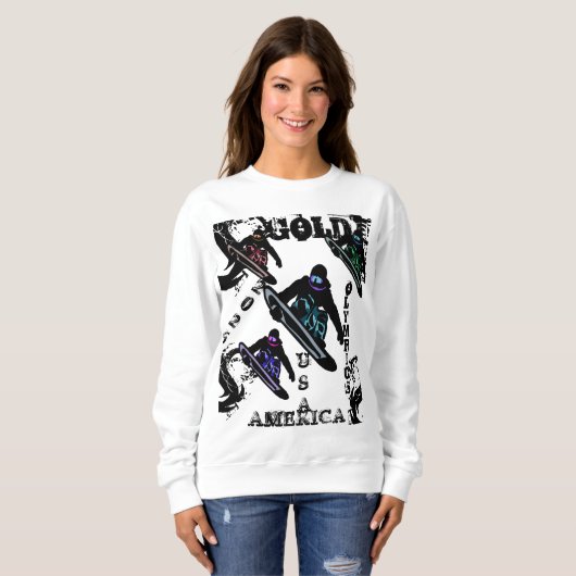 SWEATSHIRT PLANCHES À NEIGE (Devant entier)