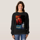 Sweatshirt Plane Planet Outer Space Solar System (Devant entier)