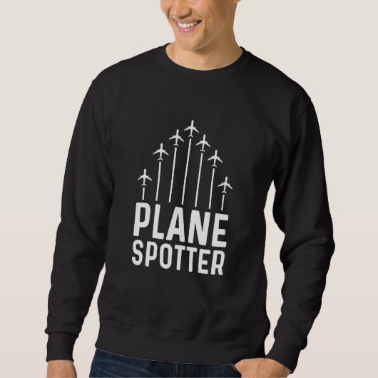 Sweatshirt Plane Spotter Pilot Airplane Plane Aviation 13 (Devant)