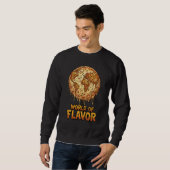 Sweatshirt Planète de surcharge de pizza (Devant entier)