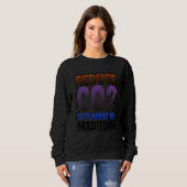 Sweatshirt Planète verte réduire C02 Ce que nous devons faire (Devant entier)