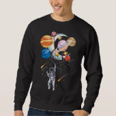 Sweatshirt Planètes à ballon spatial astronaute (Devant)