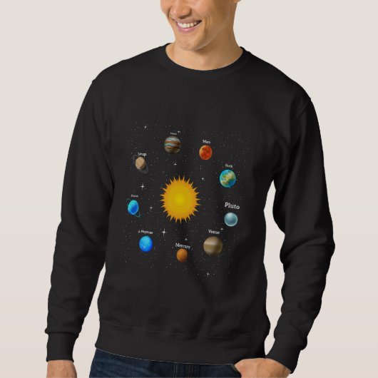 Sweatshirt Planètes du système solaire Astrologie & Science d (Devant)