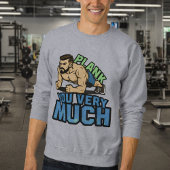 Sweatshirt Plank You Very Much - Gym Humor Funny Workout Meme