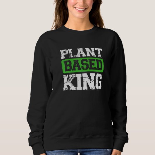 Sweatshirt Plante basé King Vegan Power (Devant)