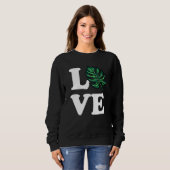 Sweatshirt Plante d'amour Monstera (Devant entier)