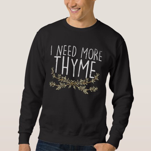 Sweatshirt Plante d'herbe de thym (Devant)