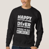 Sweatshirt Platform Diver Happy Springboard Diving (Devant)