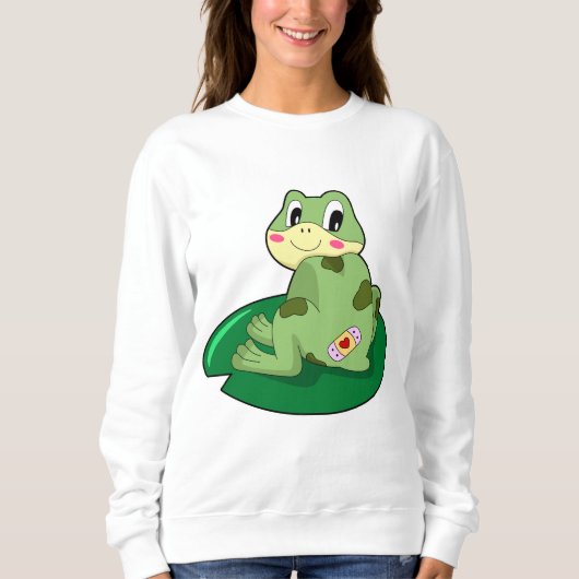 Sweatshirt Plâtre Coeur Feuille de grenouille (Devant)