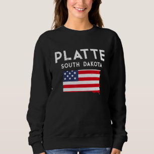 Sweatshirt Platte South Dakota USA State America Travel South