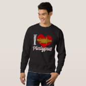 Sweatshirt Platypus Love Australia Australian Animal (Devant entier)