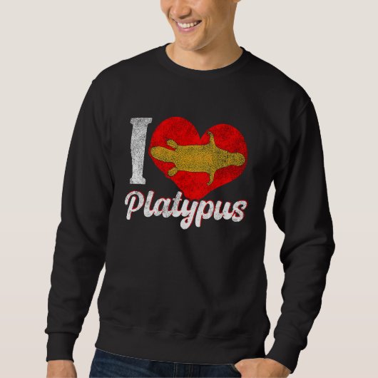 Sweatshirt Platypus Love Australia Australian Animal (Devant)