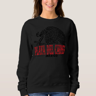Sweatshirt Playa Del Carmen Mexique Aigle Retro Vintage Distr